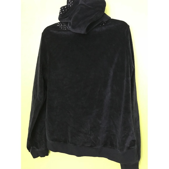 Gramercy Girls Stud Neck Hoodie Velvet Jacket L - Picture 3 of 6